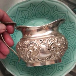 Antique Sterling silver creamer 1905 Marked